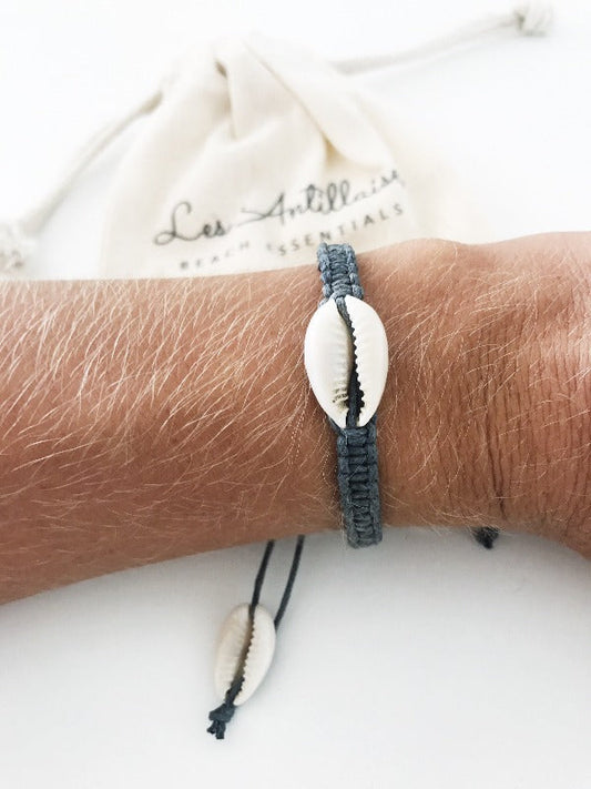 Bracelet coquillage | Shell gris