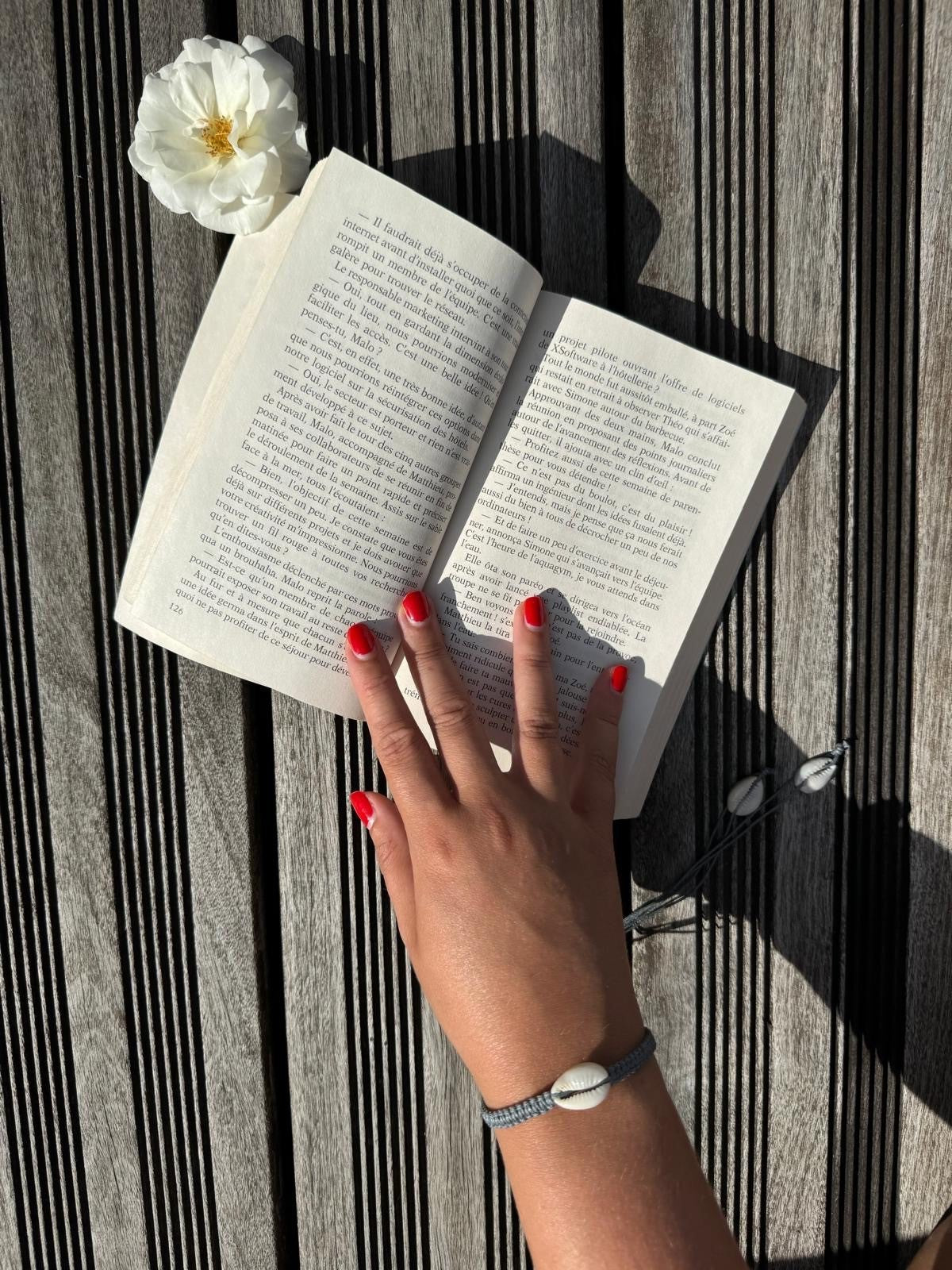 Bracelet coquillage | Shell gris