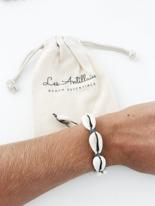 Bracelet coquillages | Seaside gris