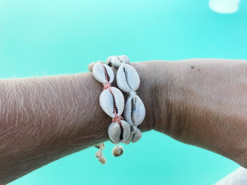 Bracelet coquillages | Seaside beige