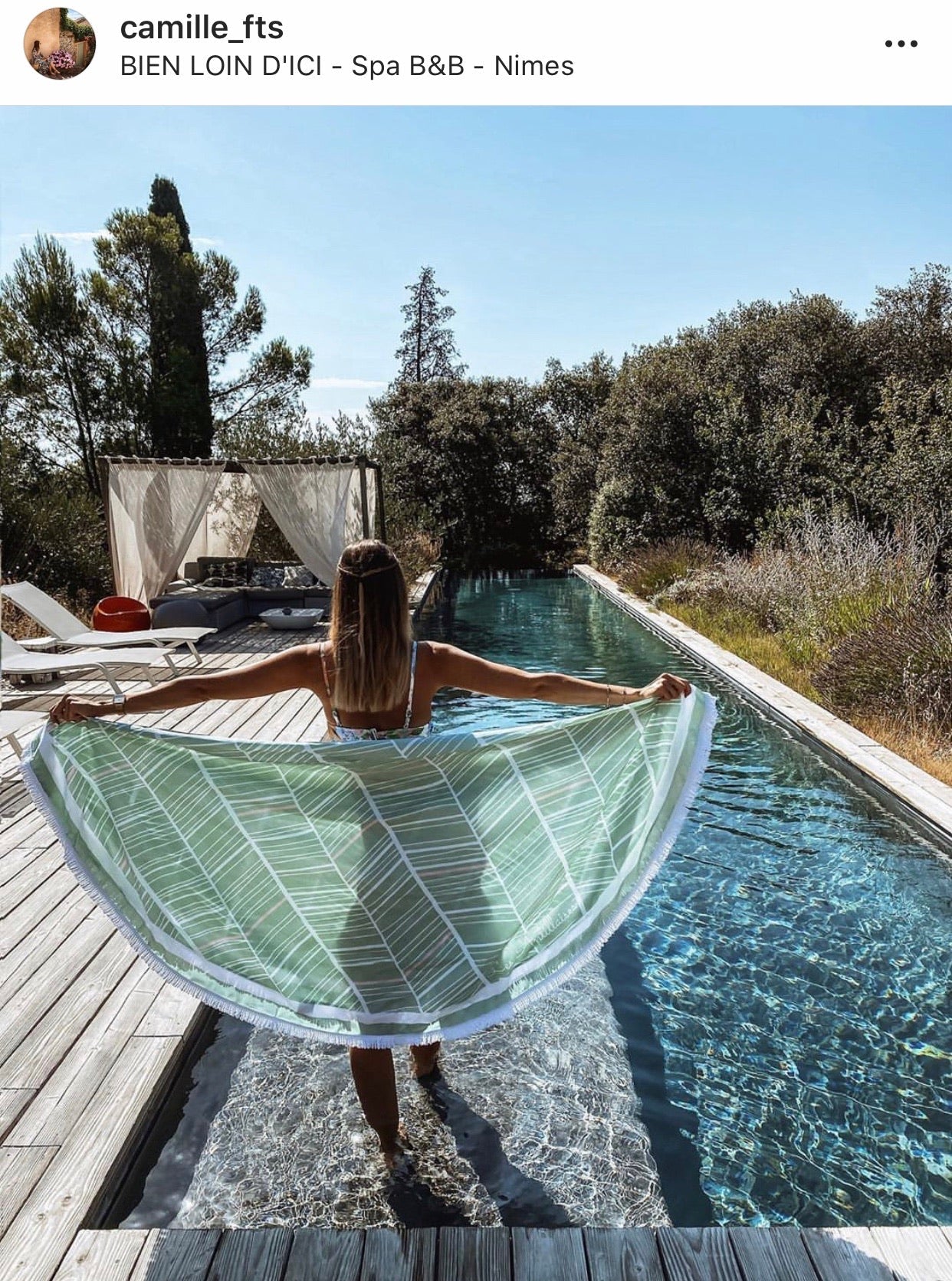 Drap de plage rond | La Végétale