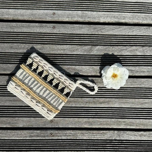 Petite pochette macramé boho